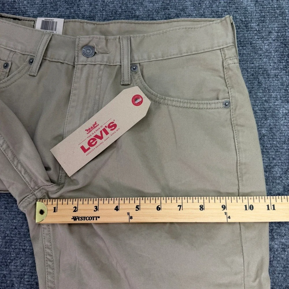 Levis Jeans Mens 30x32 (Fits 31x31.5) Khaki 514 Straight Regular Cotton